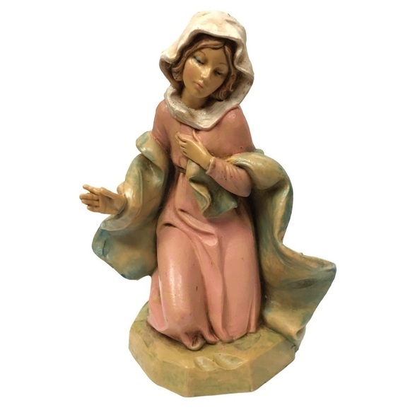 VINTAGE 90s Fontanini Nativity Figurines Holy Family Joseph Mary Baby Jesus 1991 - Picture 3 of 16